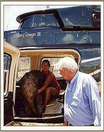 Helen Douglas Dufresne with Lesnaju