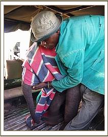 Naserian in Pick up in samburu