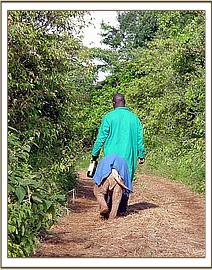 Sunyei takes a walk with Edwin