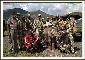 The KWS men involved in the rescue