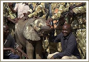 Orwa with his rescuers