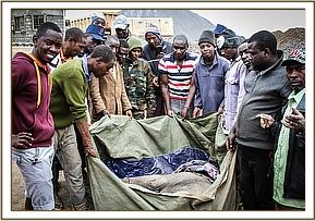Carrying little Merru to the DSWT helicopter