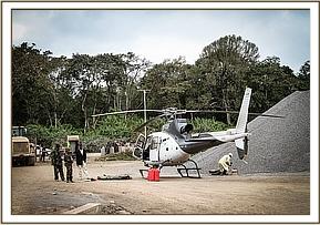 Merru being prepared for flight