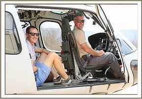 Die Piloten kommen in Tsavo an