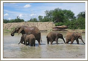 Wendi in the mud bath