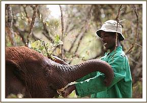 Lempaute playing with her Keeper