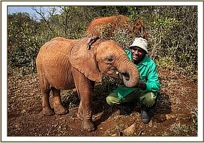 Sattao with our Keeper, Peter